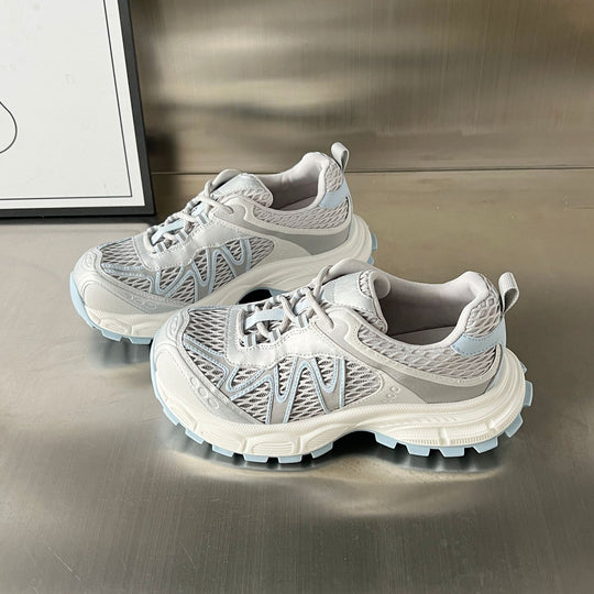 Damen Sportliche Trail Sneakers mit atmungsaktiver Mesh-Oberfläche und rutschfester Sohle EB