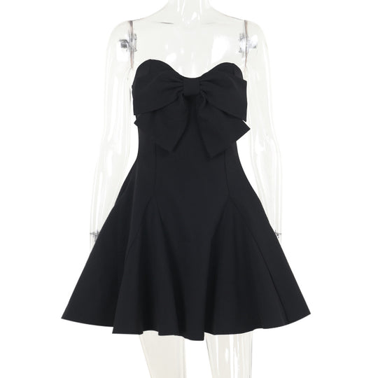 Damen Cocktailkleid mit elegantem Schleifendetail EB