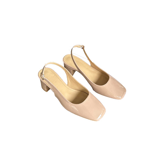Damen elegante Slingback-Pumps mit modischem Absatz EB