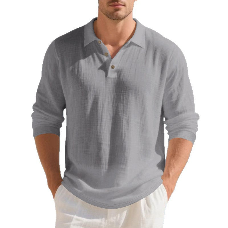 Herren Langarm-Polohemd aus hochwertigem Baumwollmix EB