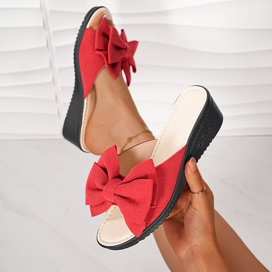 Damen Sandalen mit großem Schleifen-Design EB
