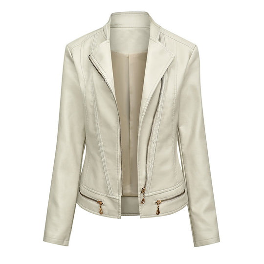Damen hautenge Kunstlederjacke EB