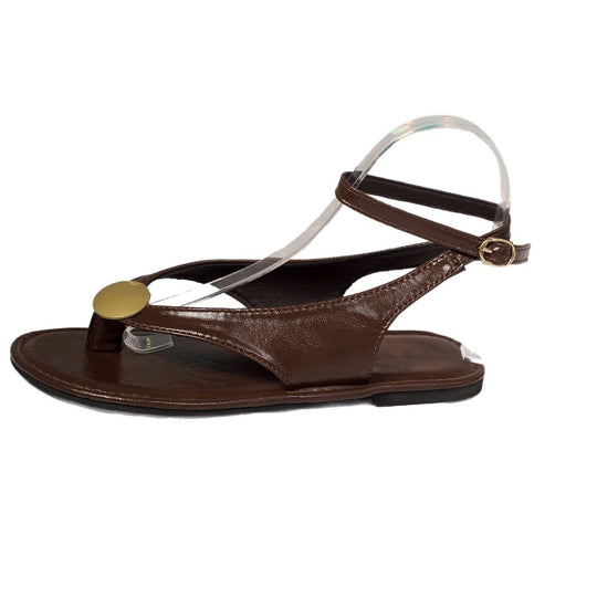 Damen transparente Zehentrenner-Sandalen mit gepolstertem Fußbett und elegantem Design EB