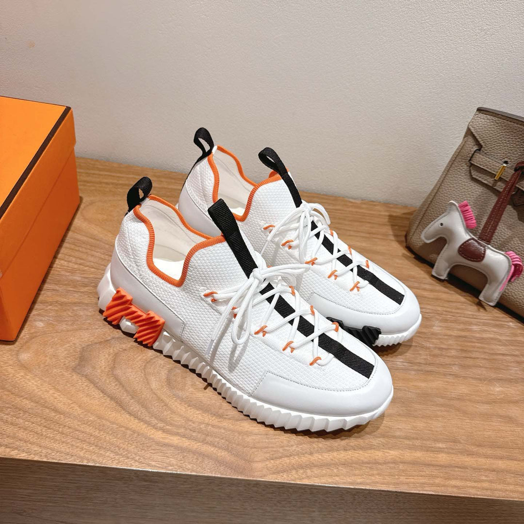 Damen Sportliche Sneakers mit elastischer Strickoberfläche und rutschfester Sohle EB