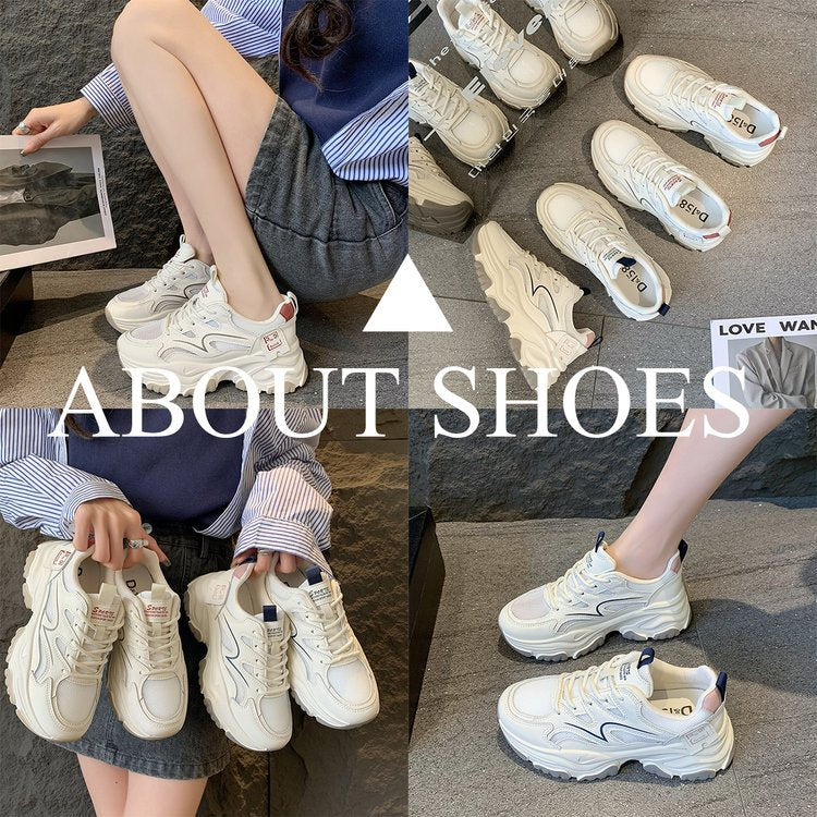 Damen sportliche Sneaker mit atmungsaktiver Mesh-Konstruktion und modischem Design EB