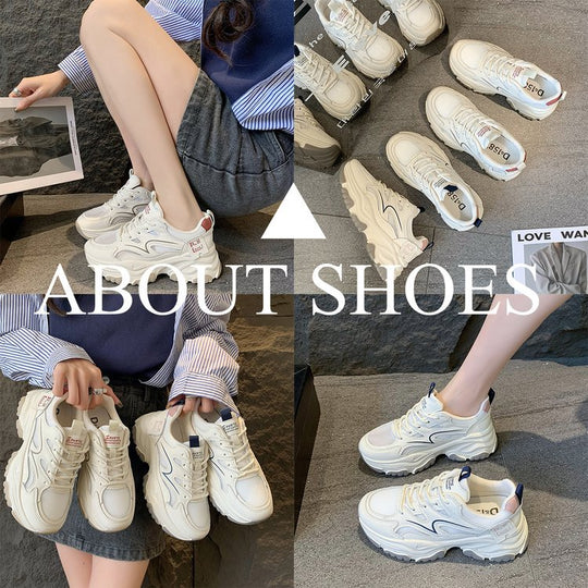 Damen sportliche Sneaker mit atmungsaktiver Mesh-Konstruktion und modischem Design EB