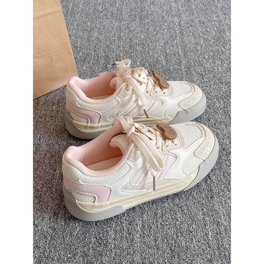Damen Sportliche Sneaker mit atmungsaktiver Obermaterialstruktur EB