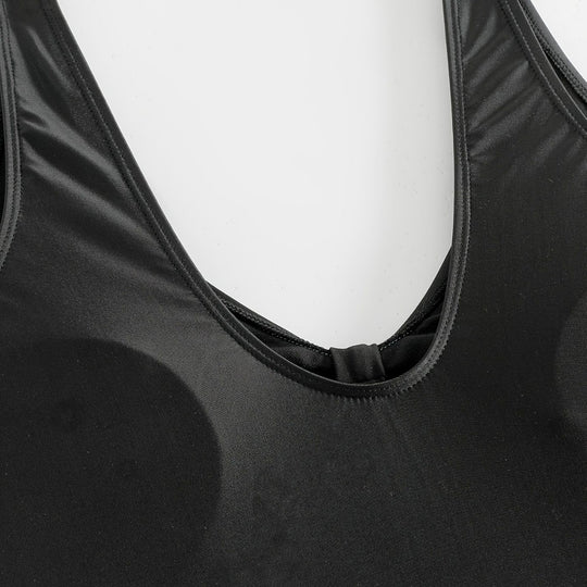 Damen Einteiliger Badeanzug mit modischem Cut-Out-Design EB