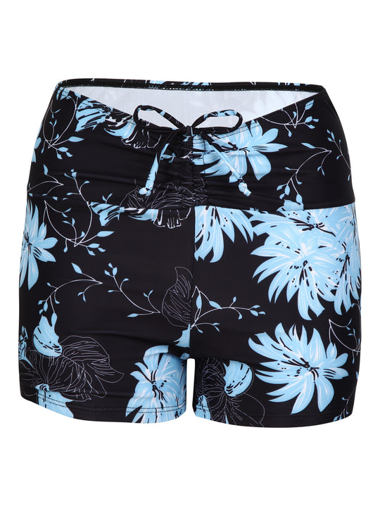 Damen Bikini-Höschen mit hohem Bund und raffinierten Rüschendetails EB