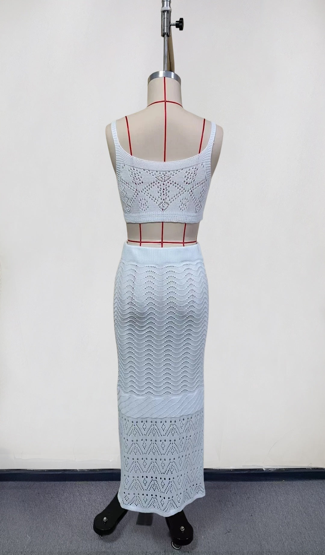 Damen Stricktop und Rock Set EB