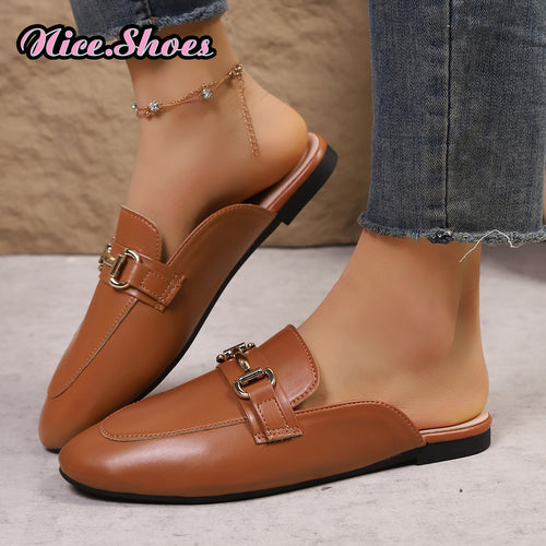 Damen Elegante Mokassins mit modischem Schnallen-Detail EB