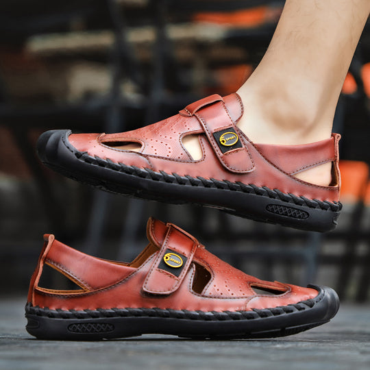 Herren Freizeitliche Sandalen mit rutschfester Sohle und atmungsaktiven Einsätzen EB