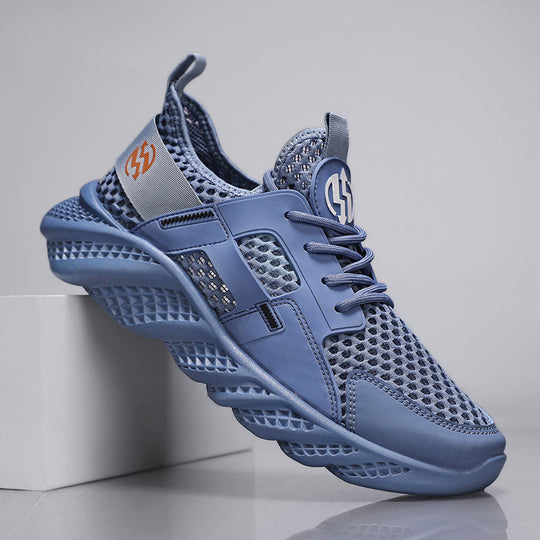 Damen Sportliche Sneaker mit atmungsaktiver Mesh-Oberfläche und stoßdämpfender Sohle EB