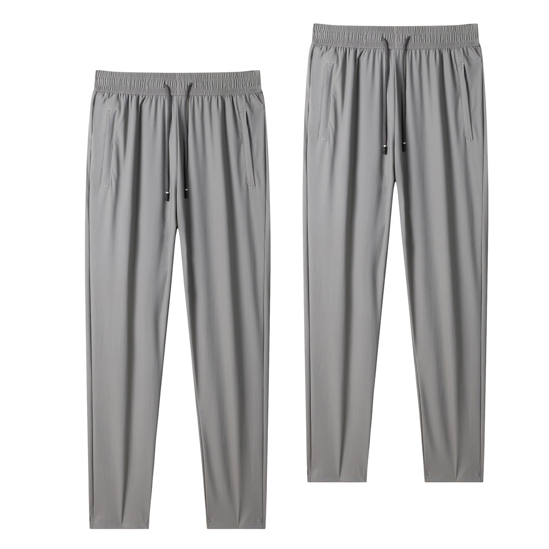 Herren leichte tapered Jogginghose mit elastischem Komfortbund, Kordelzug und seitlichen Eingrifftaschen EB