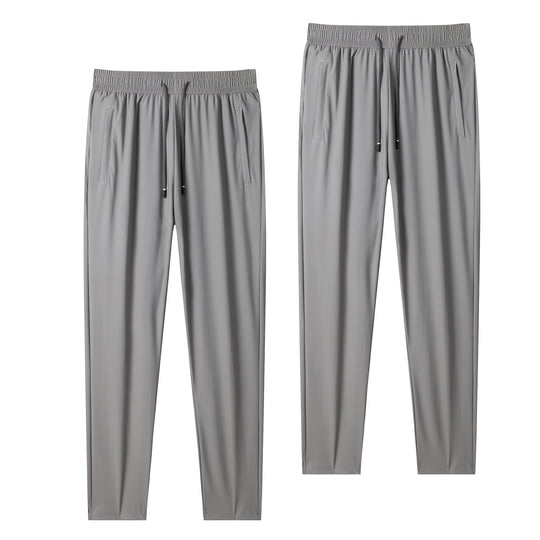 Herren leichte tapered Jogginghose mit elastischem Komfortbund, Kordelzug und seitlichen Eingrifftaschen EB