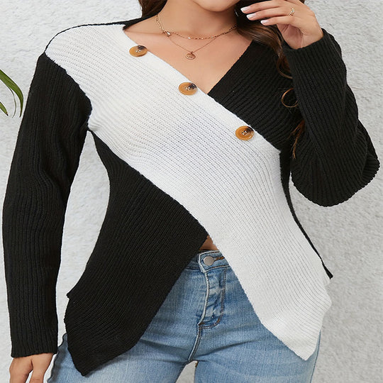 Damen modischer Strickpullover EB