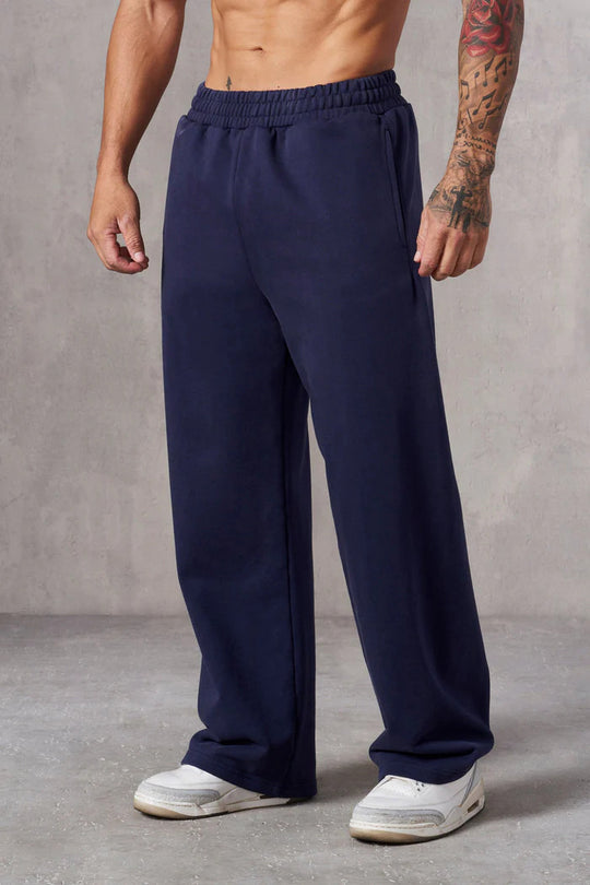 Herren nan extraweiche Relax-Sweathose mit doppelreihigem Komfortbund tiefen Eingrifftaschen und extra weitem Bein EB