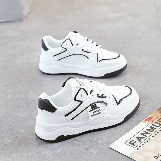 Damen Sneakers im sportlichen Design mit atmungsaktiver Oberfläche und dämpfender Sohle EB
