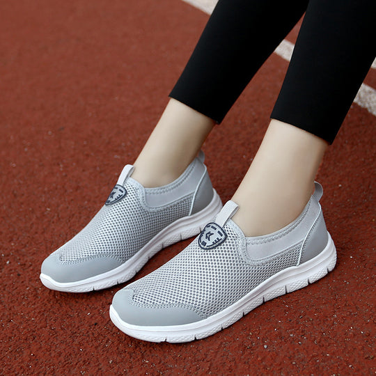 Damen Leichte und atmungsaktive Slip-On Freizeitschuhe mit flexiblem Design EB