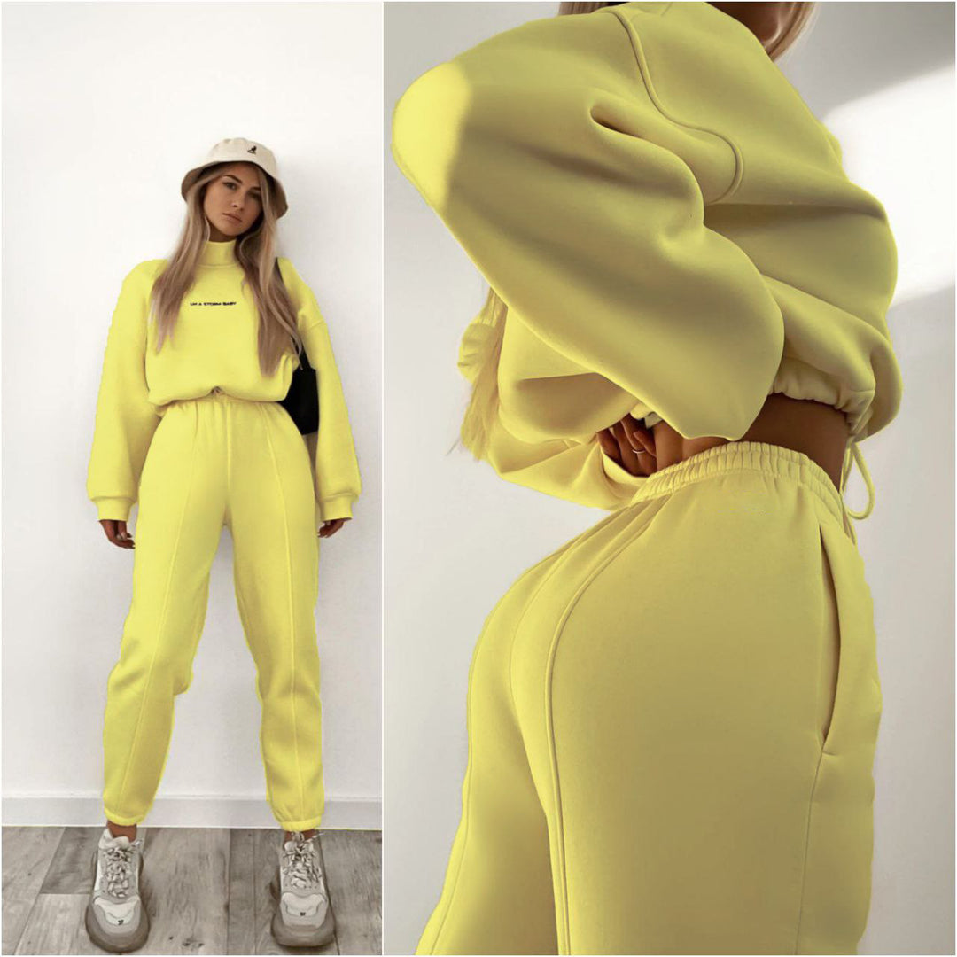 Damen Oversized Sweatshirt und Jogginghose Set EB
