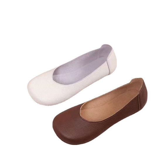 Damen Ballerinas aus hochwertigem Kunstleder mit gepolsterter Innensohle und elastischem Einstieg EB