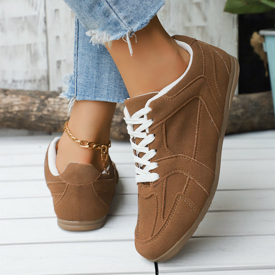 Damen Sportliche Sneakers mit atmungsaktiver Oberflächenstruktur EB