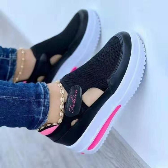 Damen atmungsaktive Sneaker mit luftigen Einsätzen EB