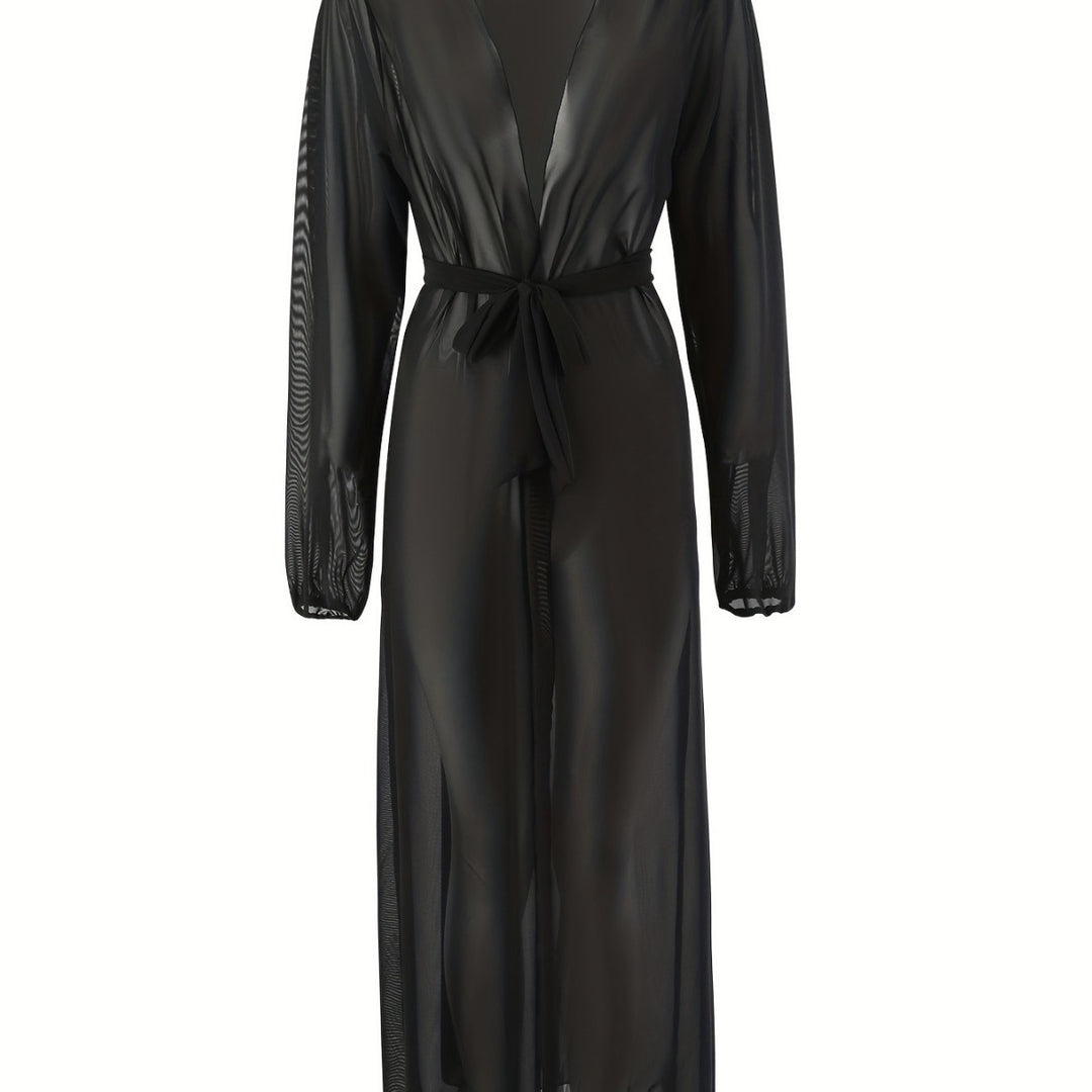 Damen Transparenter Maxikleid EB