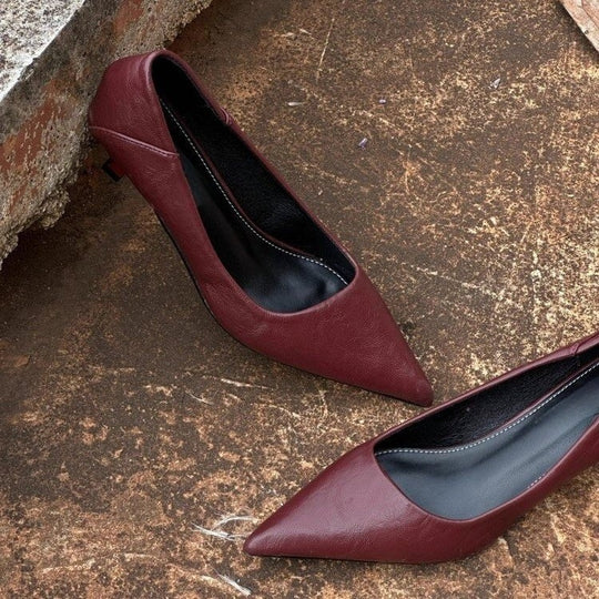 Damen elegante spitze Pumps mit klassischem Design EB