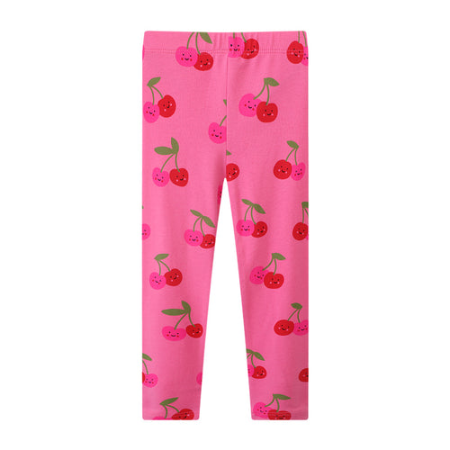 Mädchen Leggings mit fröhlichem Kirschmuster EB