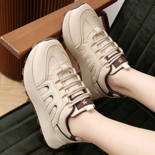 Damen sportive Chunky Sneakers mit dämpfenden Eigenschaften und flexibler Laufsohle EB