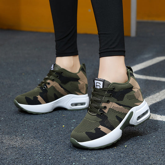 Damen Hochwertige Air-Cushion Sneakers mit atmungsaktivem Obermaterial EB