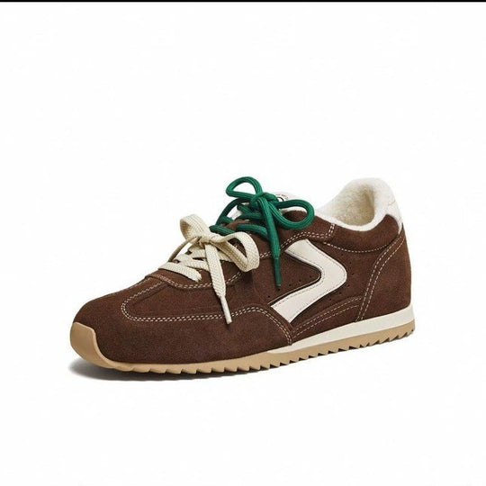 Damen hochwertige Sneaker mit warmem Fleece-Innenfutter und rutschfester Sohle EB