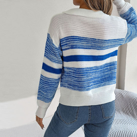 EB | Gestreifter Pullover Acryl Modern, Bequem