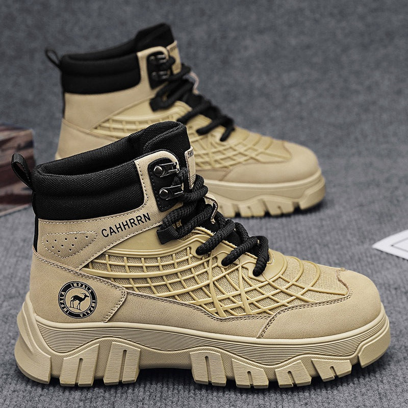 Damen Hohe und robuste Sneakers mit strapazierfähigem Obermaterial und rutschfester Sohle EB
