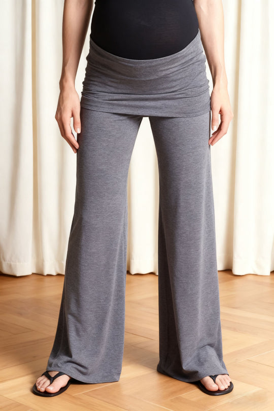 Damen weite Jersey-Hose mit hohem Bund EB