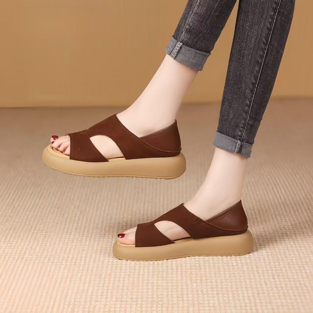 Damen Komfortable und modische Sandalen mit angesagtem Riemchen-Design EB