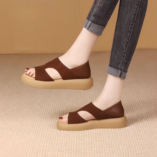 Damen Komfortable und modische Sandalen mit angesagtem Riemchen-Design EB