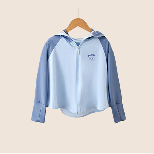 Damen leichte und atmungsaktive Sportjacke mit Kapuze EB