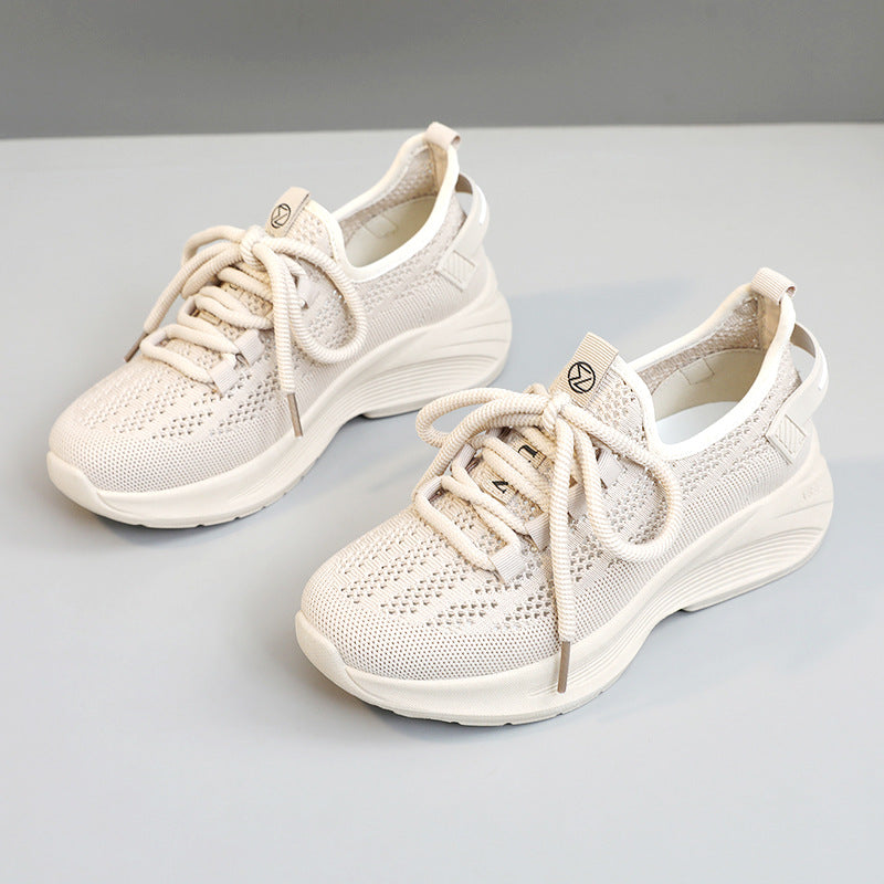 Damen moderne Sneakers mit atmungsaktiver Mesh-Oberfläche und dämpfendem Sohlenprofil EB