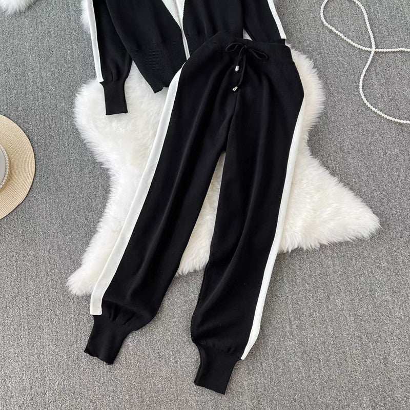 Damen sportliches High-Quality Lounge-Set mit Reißverschluss EB