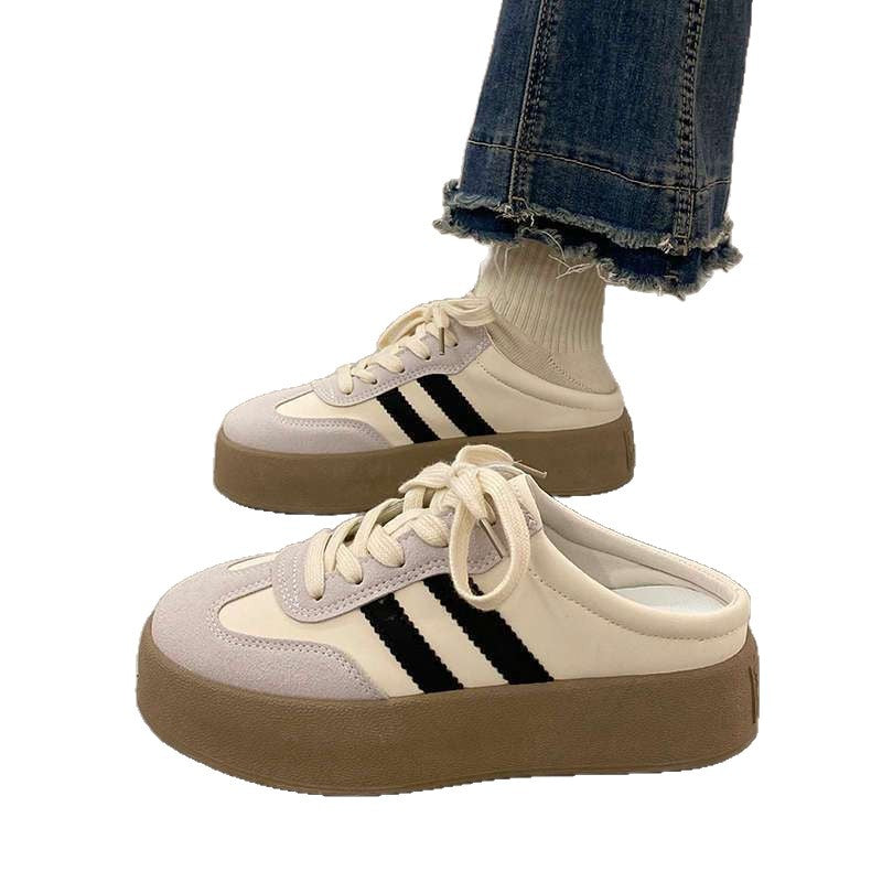 Damen Modische Plateau-Sneaker mit flexibler Sohle und atmungsaktivem Obermaterial EB