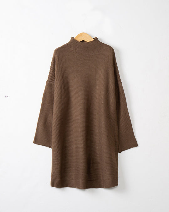 Damen Großer Rollkragenpullover aus weichem Strick EB