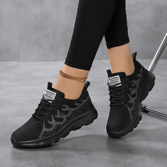 Damen Sportliche Lauf-Sneaker mit atmungsaktivem Obermaterial und rutschfester Sohle EB
