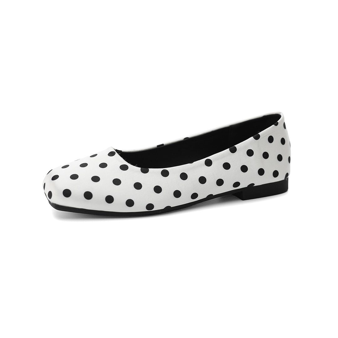 Damen Ballerinas mit verspieltem Punktedesign und bequemem Fußbett EB