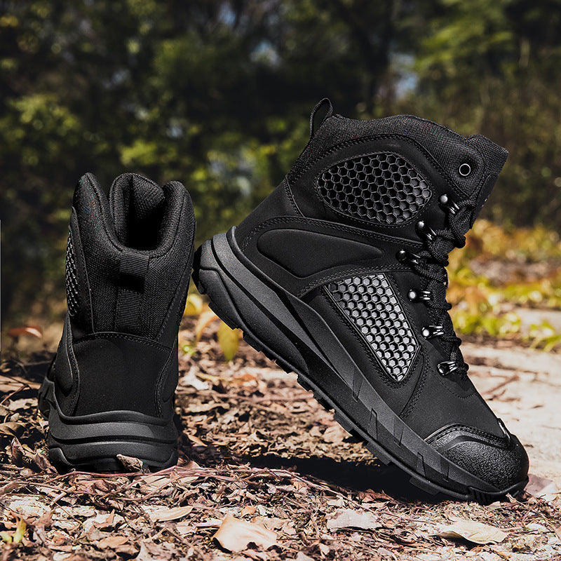 Herren Tactical Stiefel mit griffiger Sohle und atmungsaktiver Struktur EB