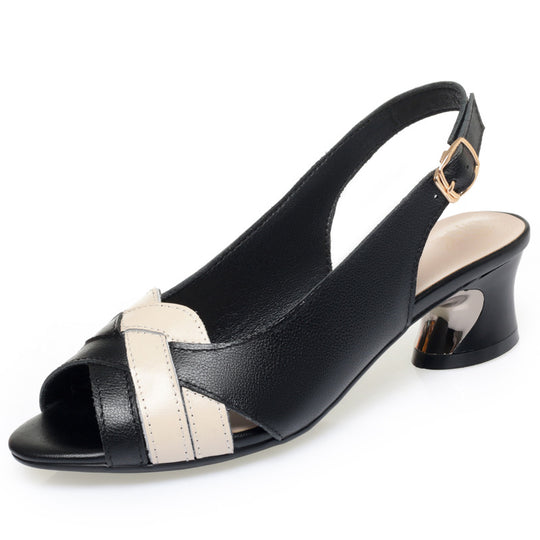 Damen Sling-Pumps mit modischem Riemen und eleganter Absatzgestaltung EB