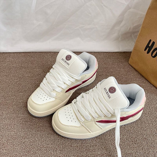 Damen modische Sneaker im sportlichen Stil mit atmungsaktiven Einsätzen EB