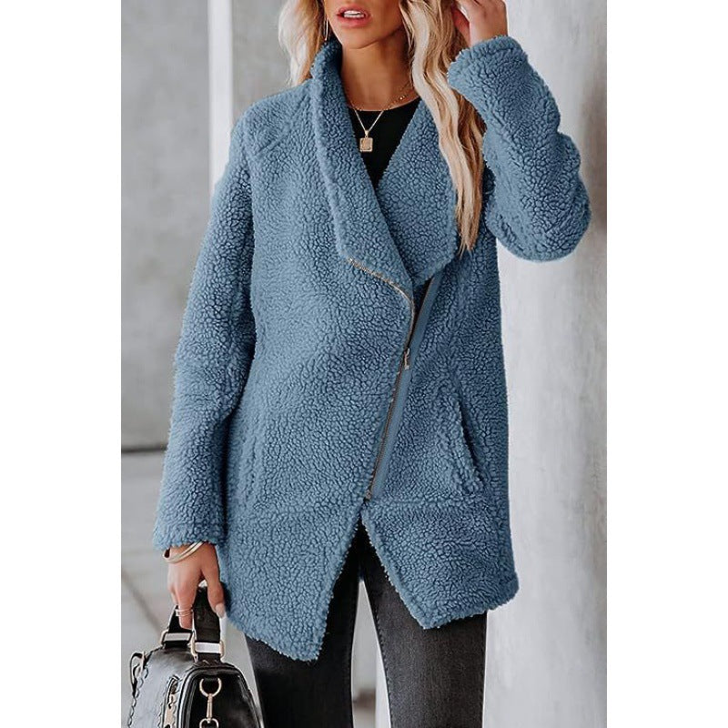 Damen kuschelige Teddyjacke EB