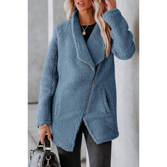 Damen kuschelige Teddyjacke EB